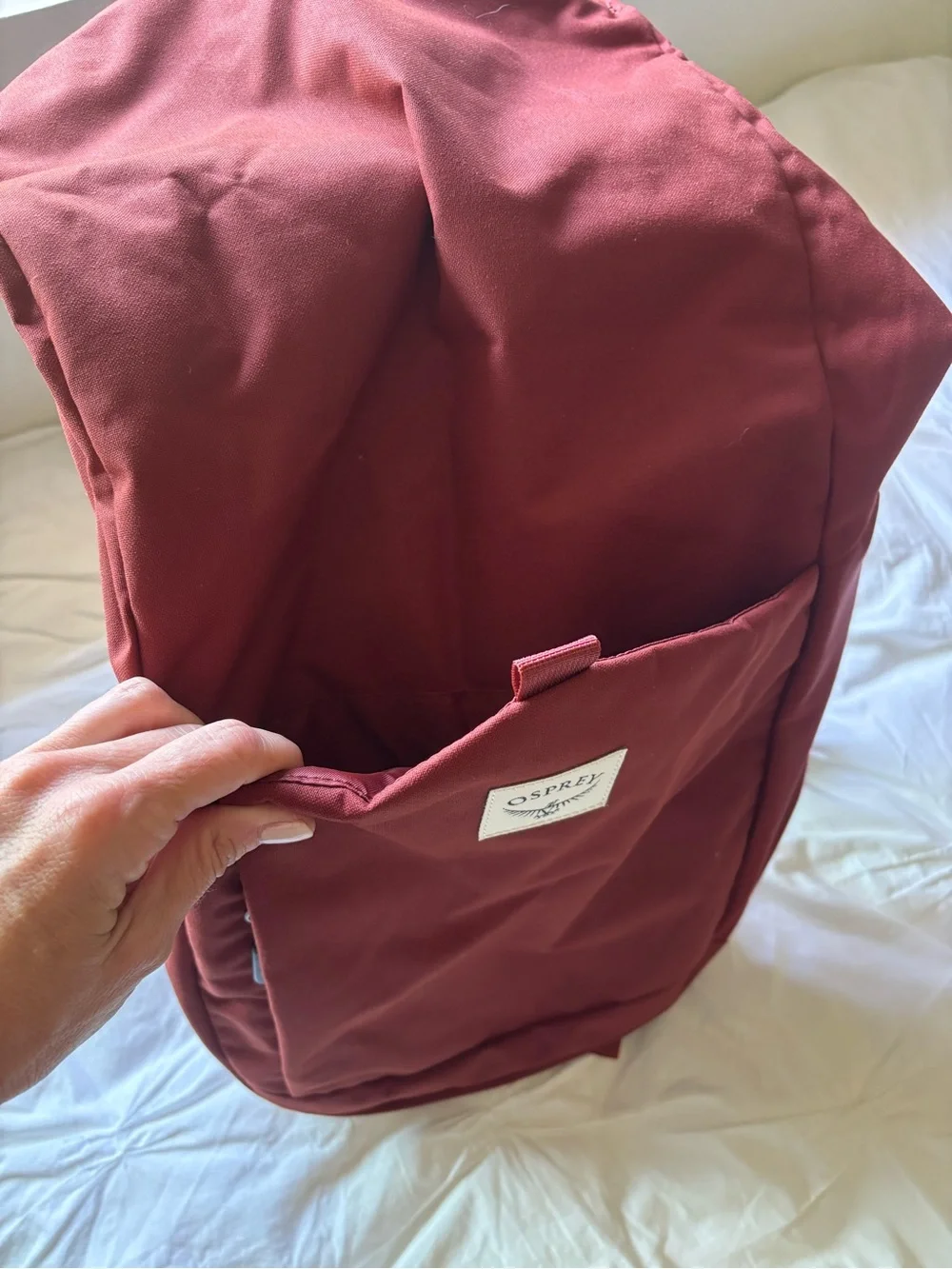 OSPREY Roll-Top Backpack in Burgundy